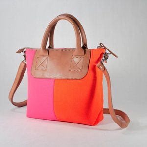 Graf & Lantz 2 Tone Crossbody Purse